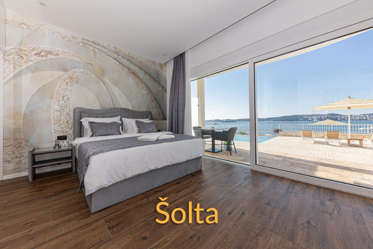Villa Bella Vista Am Meer Trogir Exterior foto